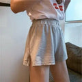High Waist Slimming Loose Wide Leg A-Line Hot Pants Women's Summer New Sle Spicy Girl Slit Ripped Frayed Denim orts